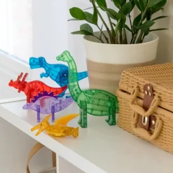 Magna Tiles Magna-T Dino World Set 5 piezas*Niños Construcciones Magnéticas