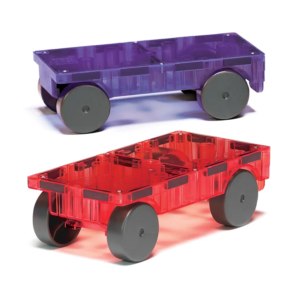 Magna Tiles Magna-T Extras Cars 2 uds*Niños Construcciones Magnéticas