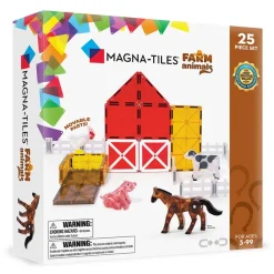 Magna Tiles Magna-T Farm Animals Set 25 piezas*Niños Construcciones Magnéticas