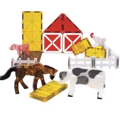 Magna Tiles Magna-T Farm Animals Set 25 piezas*Niños Construcciones Magnéticas