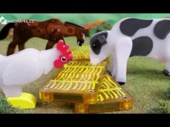 Magna Tiles Magna-T Farm Animals Set 25 piezas*Niños Construcciones Magnéticas