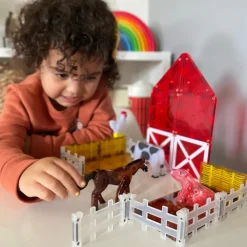 Magna Tiles Magna-T Farm Animals Set 25 piezas*Niños Construcciones Magnéticas