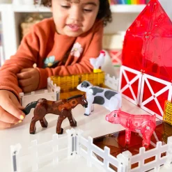 Magna Tiles Magna-T Farm Animals Set 25 piezas*Niños Construcciones Magnéticas