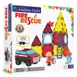 Magna Tiles Magna-T Fire Rescue 27 piezas*Niños Construcciones Magnéticas