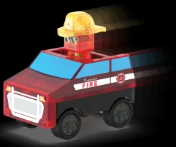 Magna Tiles Magna-T Fire Rescue 27 piezas*Niños Construcciones Magnéticas