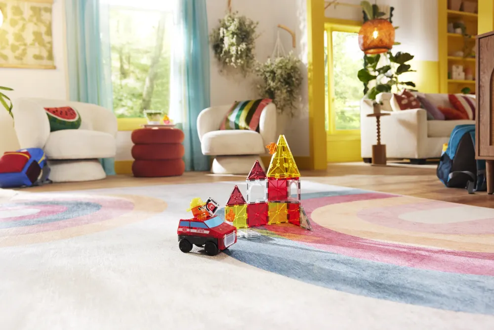 Magna Tiles Magna-T Fire Rescue 27 piezas*Niños Construcciones Magnéticas