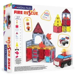 Magna Tiles Magna-T Fire Rescue 27 piezas*Niños Construcciones Magnéticas