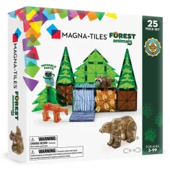 Magna Tiles Magna-T Forest Animals Set 25 piezas*Niños Construcciones Magnéticas