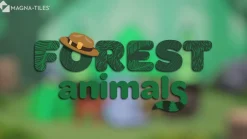 Magna Tiles Magna-T Forest Animals Set 25 piezas*Niños Construcciones Magnéticas
