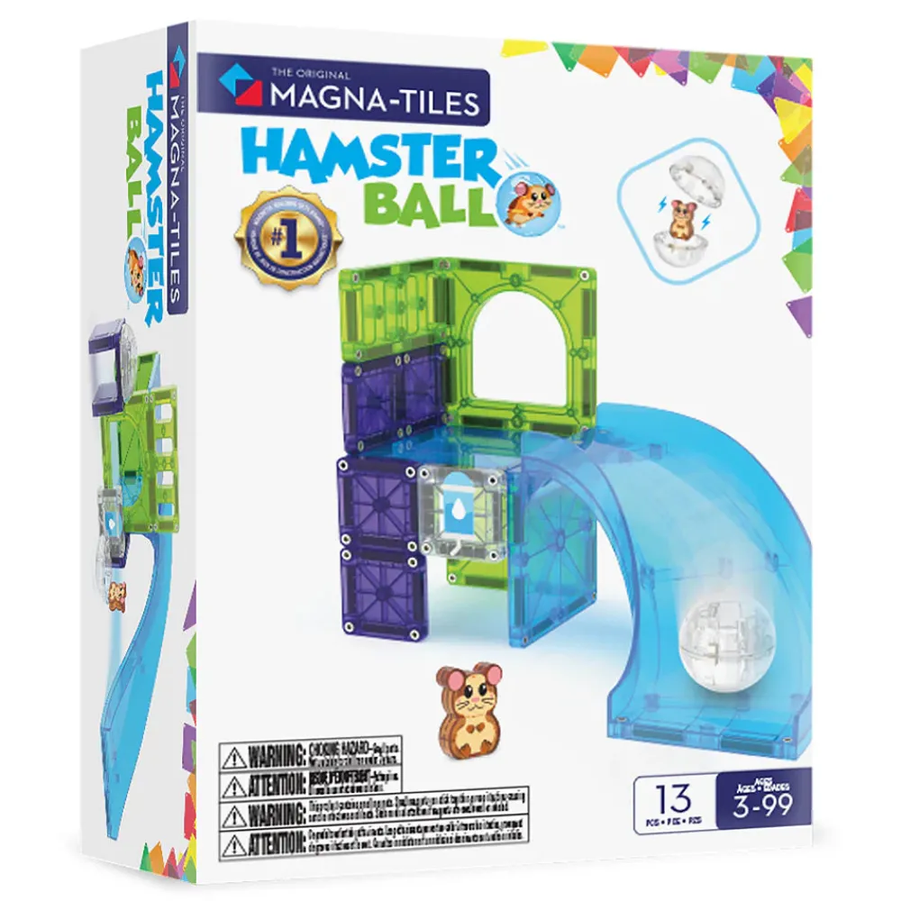Magna Tiles Magna-T Hamster Ball 13 piezas*Niños Construcciones Magnéticas