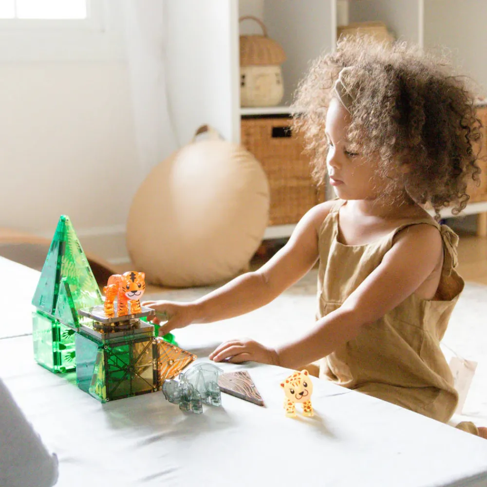 Magna Tiles Magna-T Jungle Animals Set 25 piezas*Niños Construcciones Magnéticas