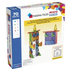 Magna Tiles Magna-T MicroMags Set 70 piezas*Niños Construcciones Magnéticas