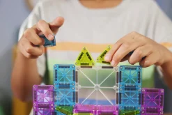 Magna Tiles Magna-T MicroMags Travel Set Luxe 55 piezas*Niños Construcciones Magnéticas
