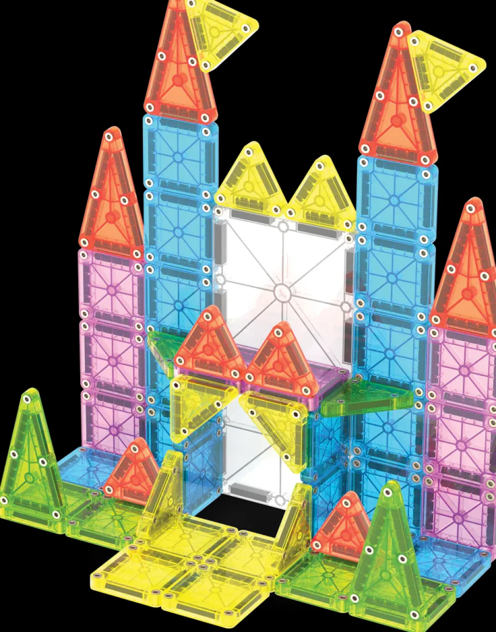 Magna Tiles Magna-T MicroMags Travel Set Luxe 55 piezas*Niños Construcciones Magnéticas