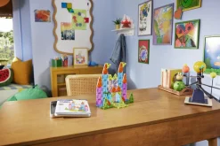 Magna Tiles Magna-T MicroMags Travel Set Luxe 55 piezas*Niños Construcciones Magnéticas