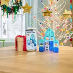 Magna Tiles Magna-T MicroMags Winter Travel Set 26 piezas*Niños Construcciones Magnéticas