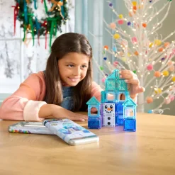 Magna Tiles Magna-T MicroMags Winter Travel Set 26 piezas*Niños Construcciones Magnéticas