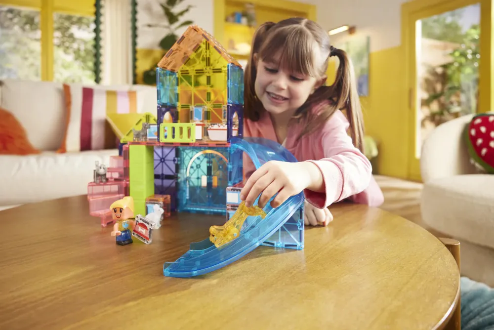 Magna Tiles Magna-T Pet Playhouse Set 50 piezas*Niños Construcciones Magnéticas