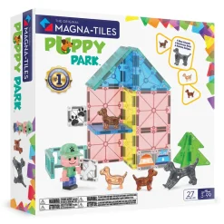 Magna Tiles Magna-T Puppy Park 27 piezas*Niños Construcciones Magnéticas