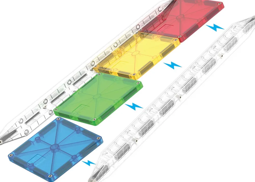 Magna Tiles Magna-T Rail Racers Set 33 piezas*Niños Construcciones Magnéticas