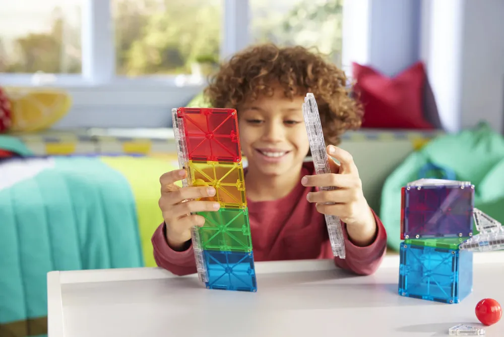 Magna Tiles Magna-T Rail Racers Set 33 piezas*Niños Construcciones Magnéticas