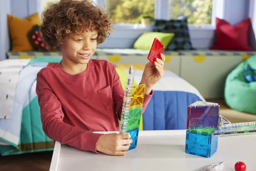 Magna Tiles Magna-T Rail Racers Set 33 piezas*Niños Construcciones Magnéticas