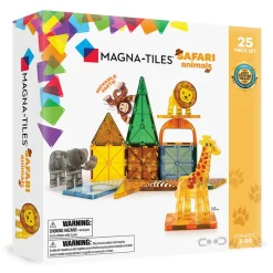 Magna Tiles Magna-T Safari Animals Set 25 piezas*Niños Construcciones Magnéticas