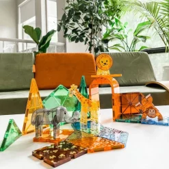 Magna Tiles Magna-T Safari Animals Set 25 piezas*Niños Construcciones Magnéticas