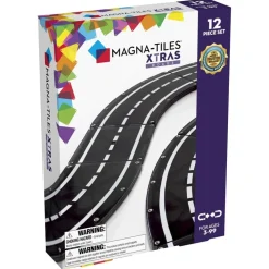 Magna Tiles Magna-T XTRA Roads Set 12 pcs*Niños Construcciones Magnéticas
