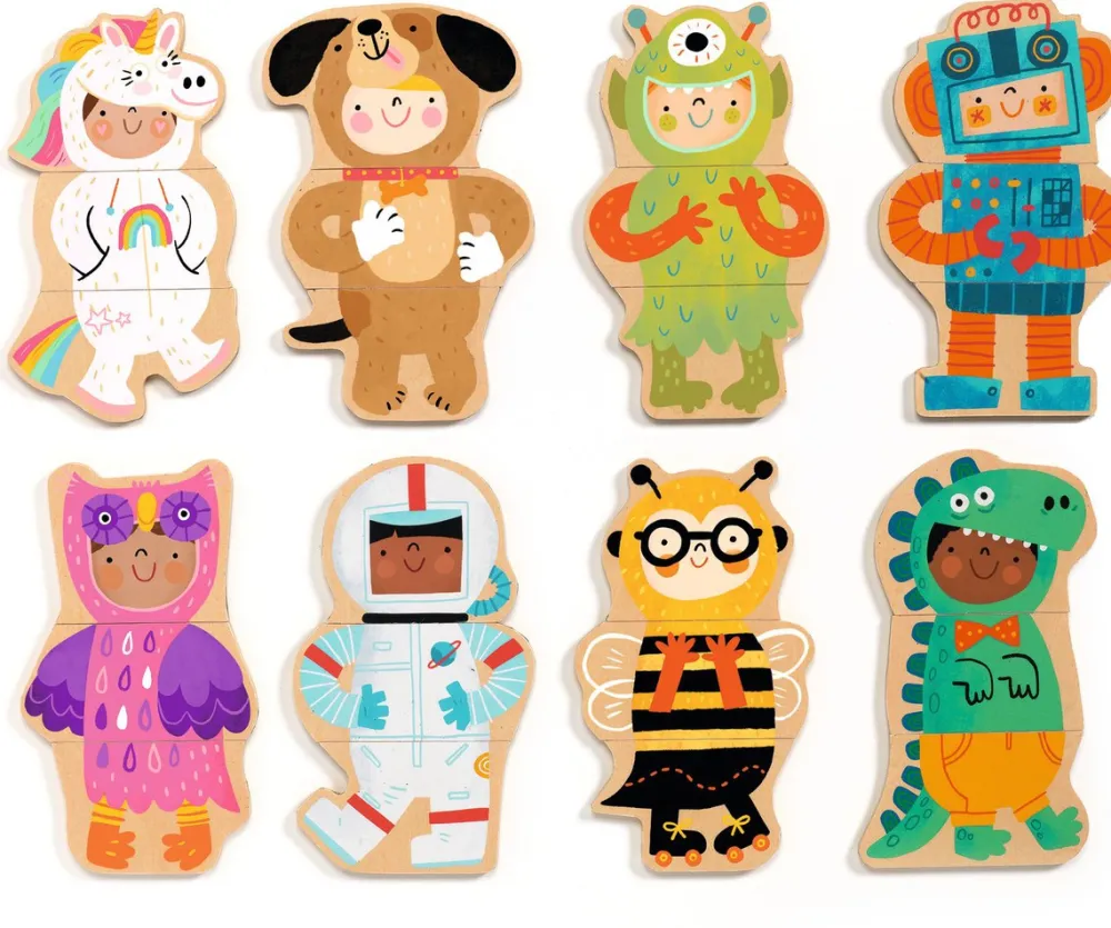 Djeco Magnéticos Fancy up ·*Niños Puzzles Djeco|Puzzles De Animales