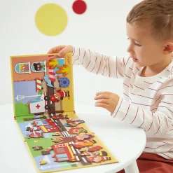 Janod Magnéti'stories Los Bomberos ·*Niños Juegos De Viaje