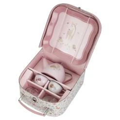 Little Dutch Maleta con Set de Té de Fairy Garden ·*Niños Cocinas De Madera Y Accesorios Juguete|Juguetes Waldorf
