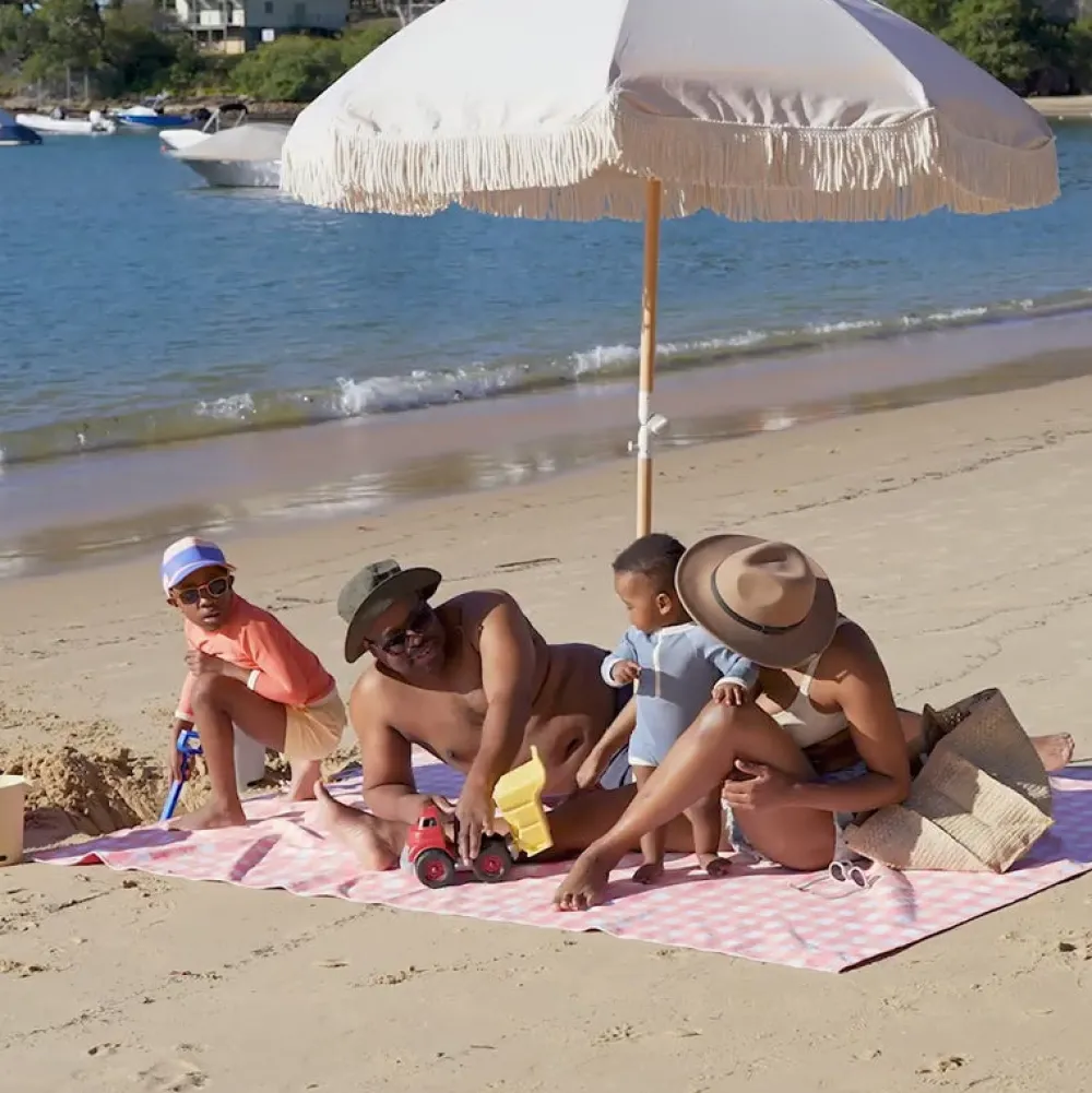 Dock u0026 Bay Manta Picnic Dock&Bay Blueberry Vichy (2 tamaños)* Toallas De Playa Para Adultos