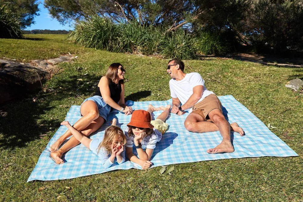 Dock u0026 Bay Manta Picnic Dock&Bay Blueberry Vichy (2 tamaños)* Toallas De Playa Para Adultos