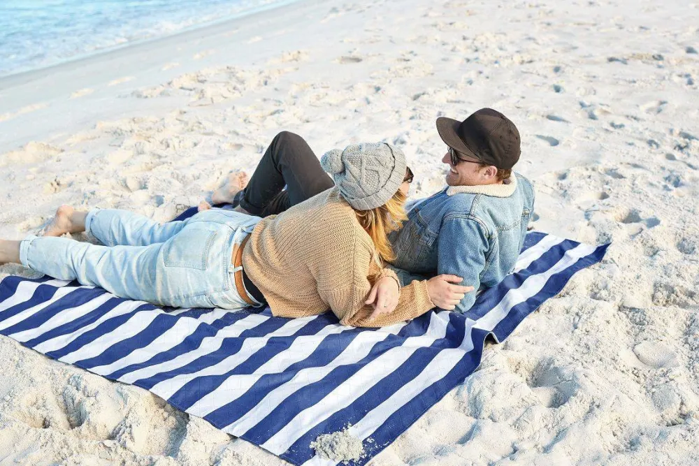 Dock u0026 Bay Manta Picnic Dock&Bay Navy Blue (2 tamaños)* Toallas De Playa Para Adultos