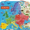 Janod Mapa de Europa Magnético ·*Niños Puzzles Janod|Puzzles De Madera Para Niños Y Niñas