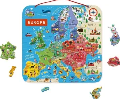 Janod Mapa de Europa Magnético ·*Niños Puzzles Janod|Puzzles De Madera Para Niños Y Niñas