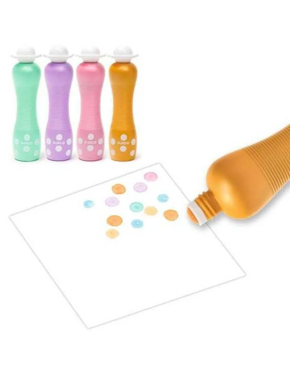 Djeco Marcadores de puntos (4 ud) Pearly ·*Niños Pinturas