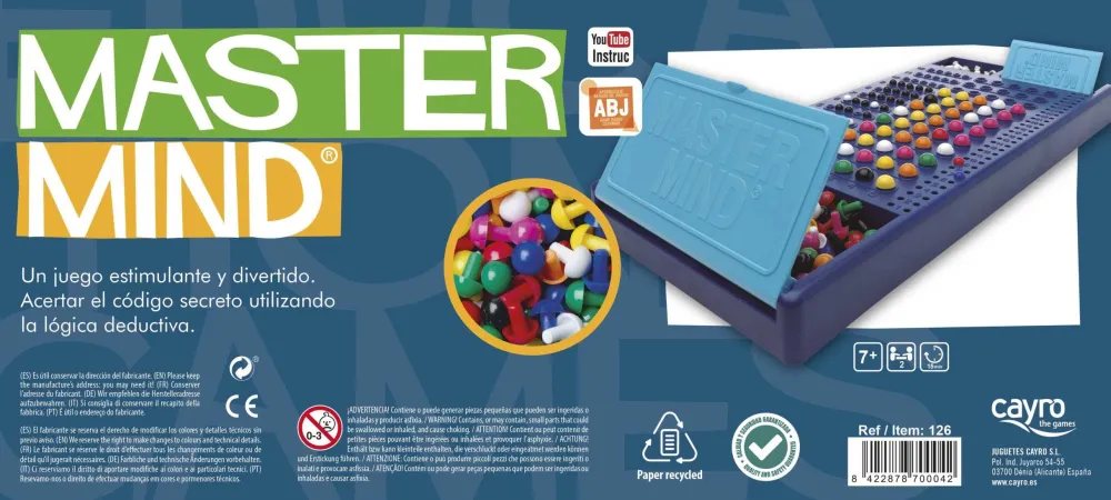 Cayro Master Mind Colores ·*Niños Juegos De Lógica|Juegos De Habilidad