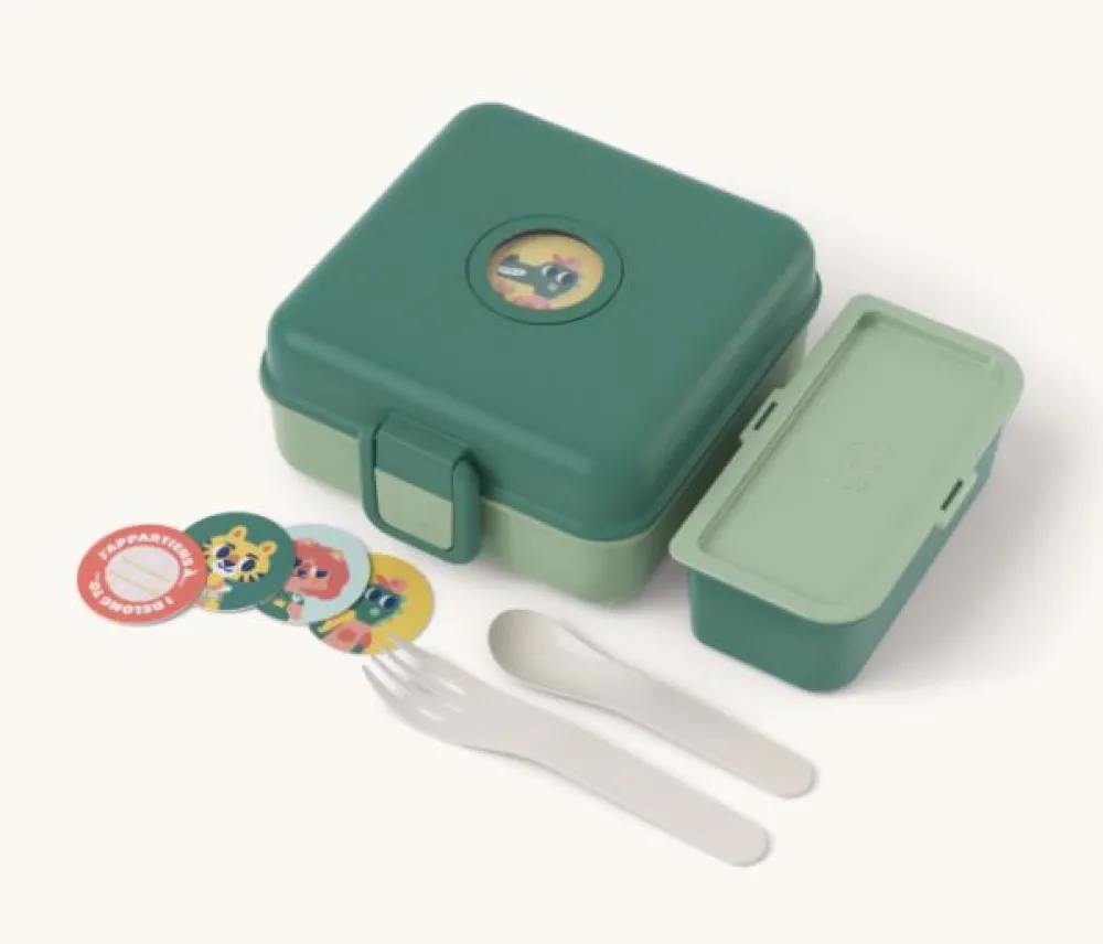 Monbento MB Snaky Green Forest* Cajas De Almuerzo Infantil·Con Compartimentos