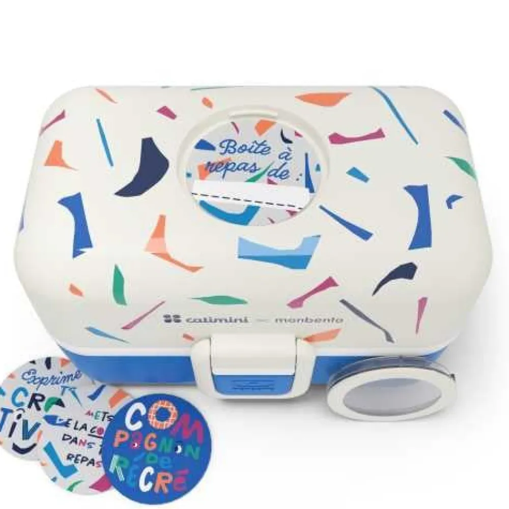 Monbento MB Tresor Fox Catimini Blue Terrazo* Cajas De Almuerzo Infantil·Con Compartimentos