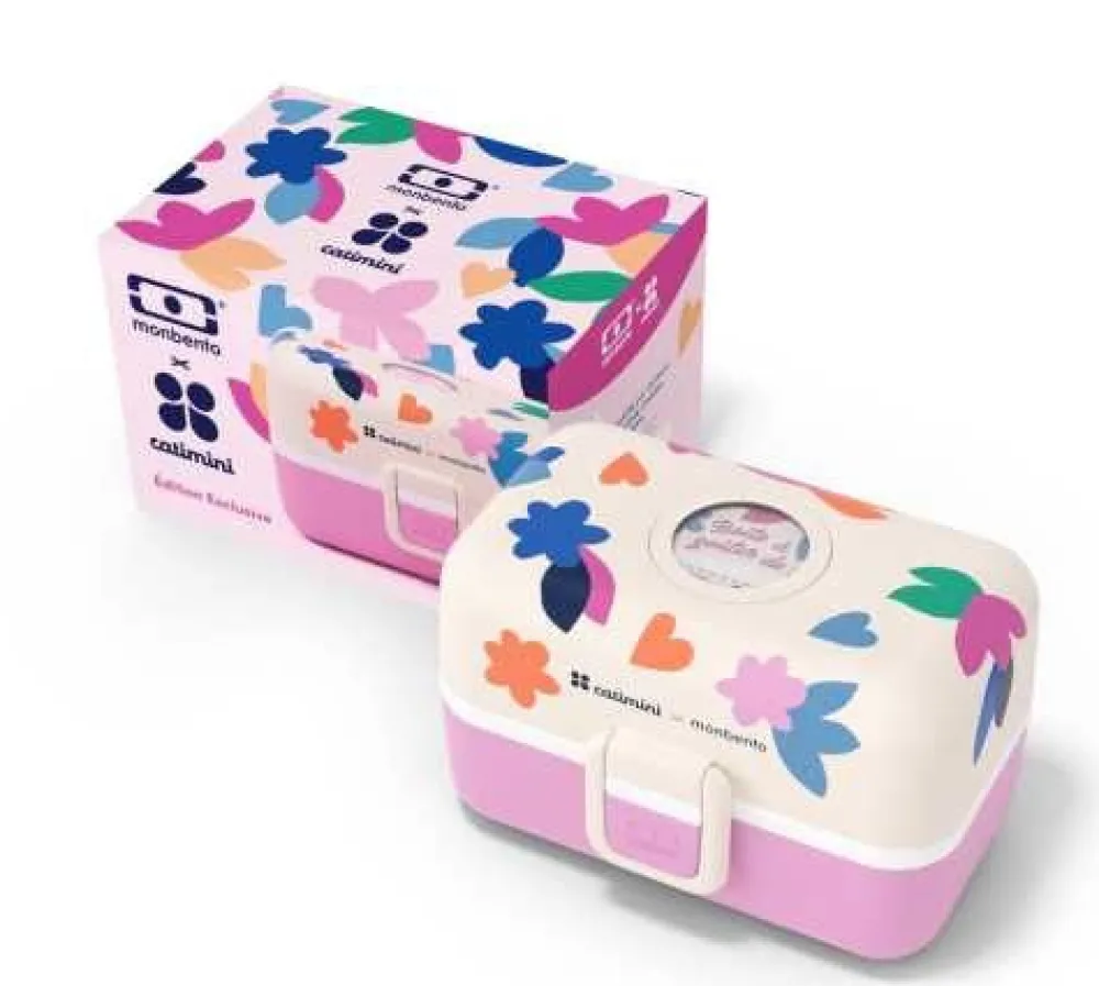 Monbento MB Tresor Fox Catimini Cream Pink* Cajas De Almuerzo Infantil·Con Compartimentos