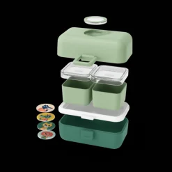 Monbento MB Tresor Green Forest* Cajas De Almuerzo Infantil·Con Compartimentos
