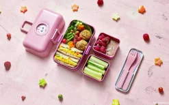 Monbento MB Tresor Rosa Blush* Cajas De Almuerzo Infantil·Con Compartimentos