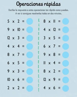Usborne Me divierto con las tablas de multiplicar*Niños Libros Pasatiempos Para Niños Y Niñas