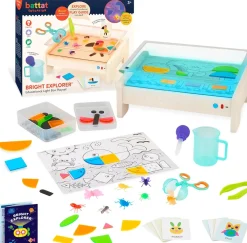 Battat Education Mesa de Luz Kit educacional*Niños Juguetes Montessori|Mesa De Luz