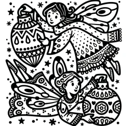 Usborne Mi calendario de Adviento - Coloreo por arte de magia*Niños Libros Para Colorear|Libros Para Colorear