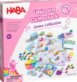HABA Mi Gran Colección de Juegos Unicornio Destello ·*Niños Juegos Haba|Juegos De Mesa Competitivos