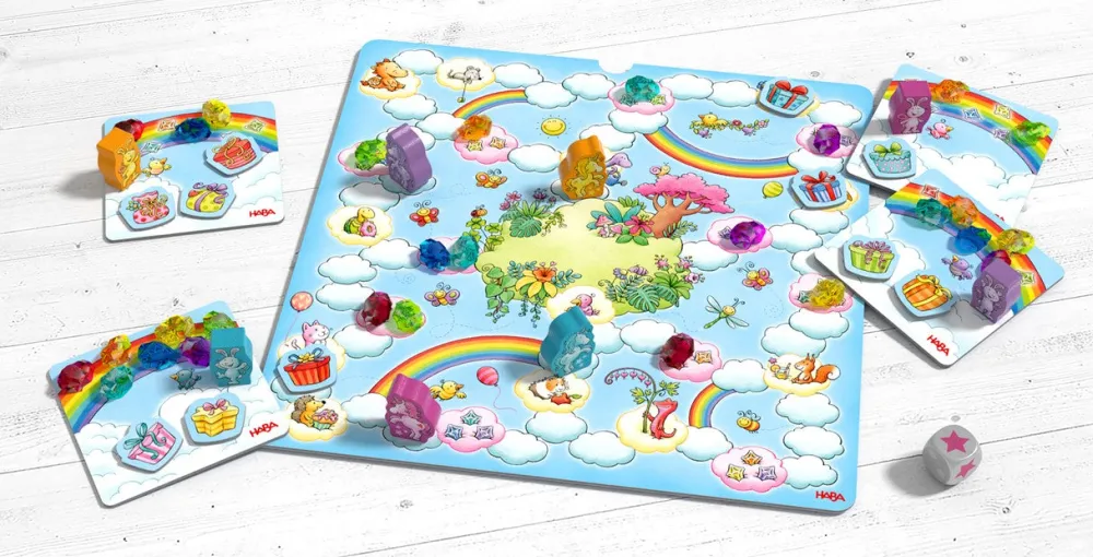 HABA Mi Gran Colección de Juegos Unicornio Destello ·*Niños Juegos Haba|Juegos De Mesa Competitivos