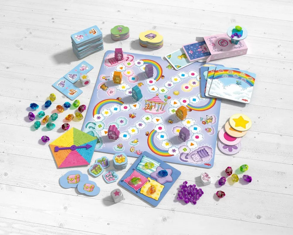 HABA Mi Gran Colección de Juegos Unicornio Destello ·*Niños Juegos Haba|Juegos De Mesa Competitivos